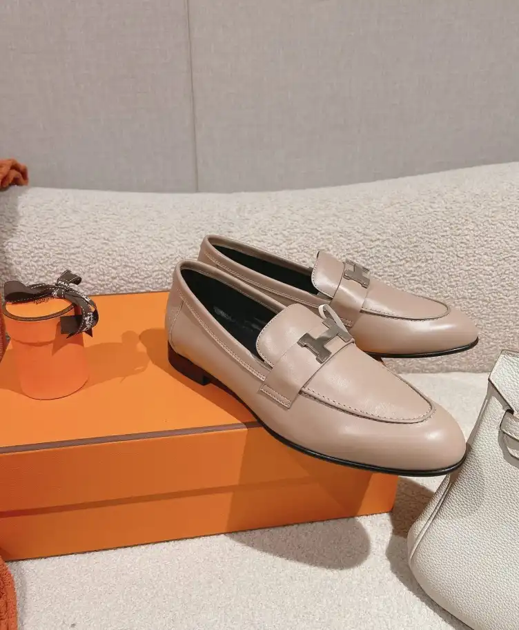 hype Hermes Leather Shoes