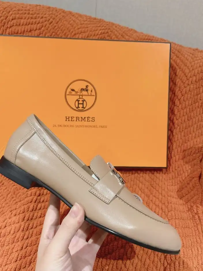 hype Hermes Leather Shoes