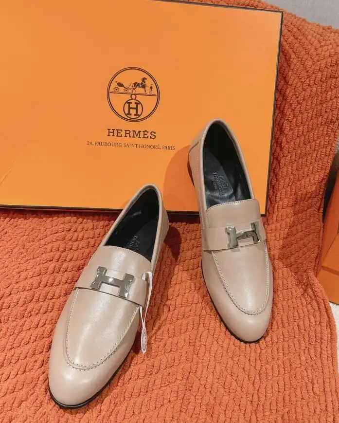 hype Hermes Leather Shoes