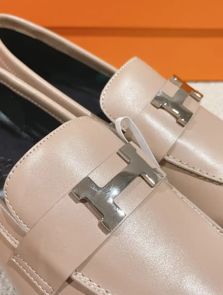 hype Hermes Leather Shoes