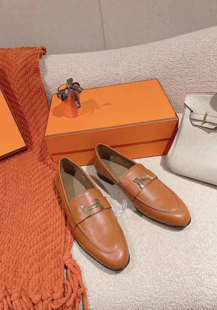 hype Hermes Leather Shoes