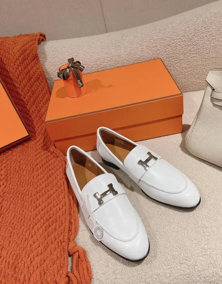 hype Hermes Leather Shoes