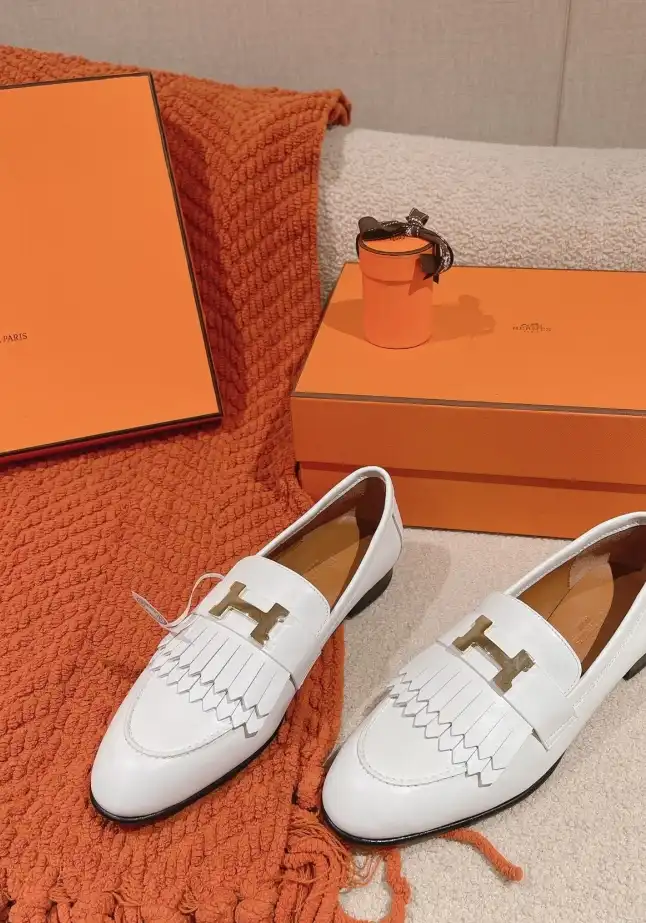 hype Hermes Leather Shoes