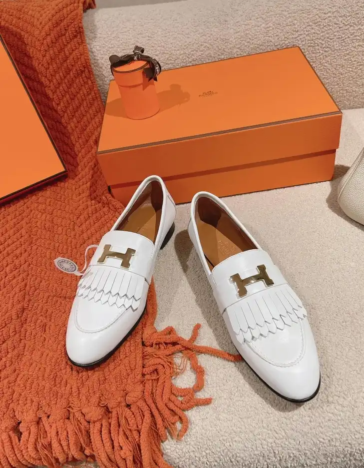 hype Hermes Leather Shoes