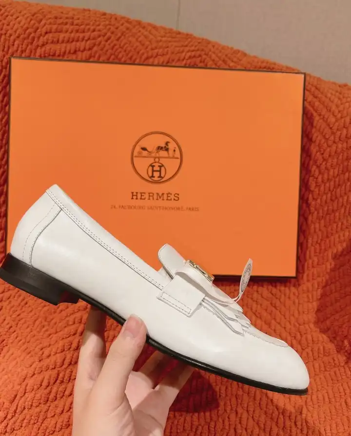 hype Hermes Leather Shoes