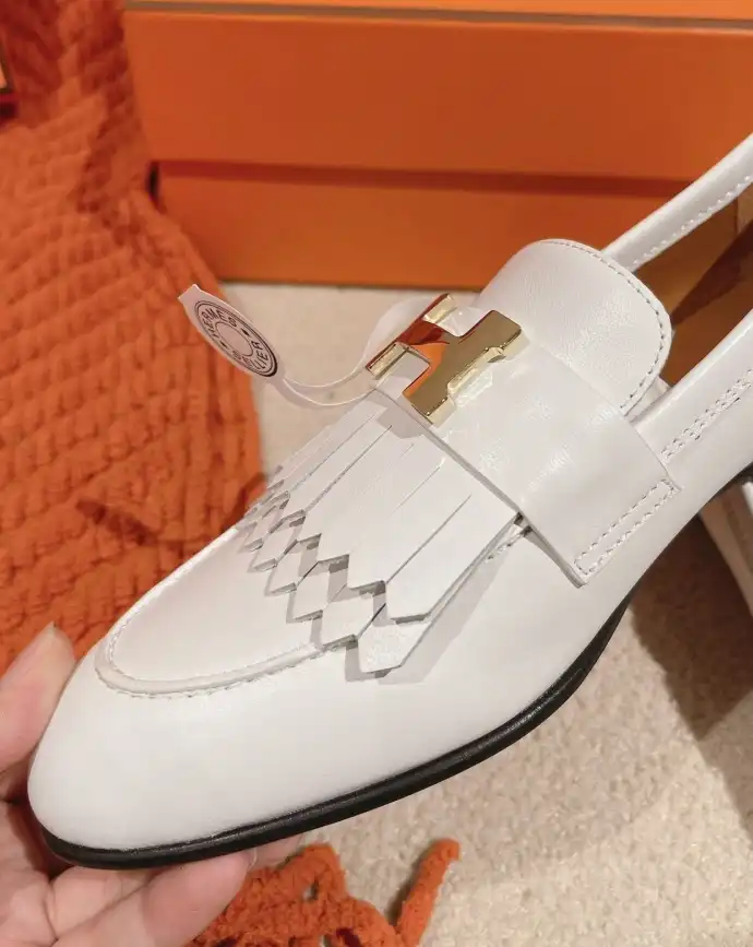 hype Hermes Leather Shoes