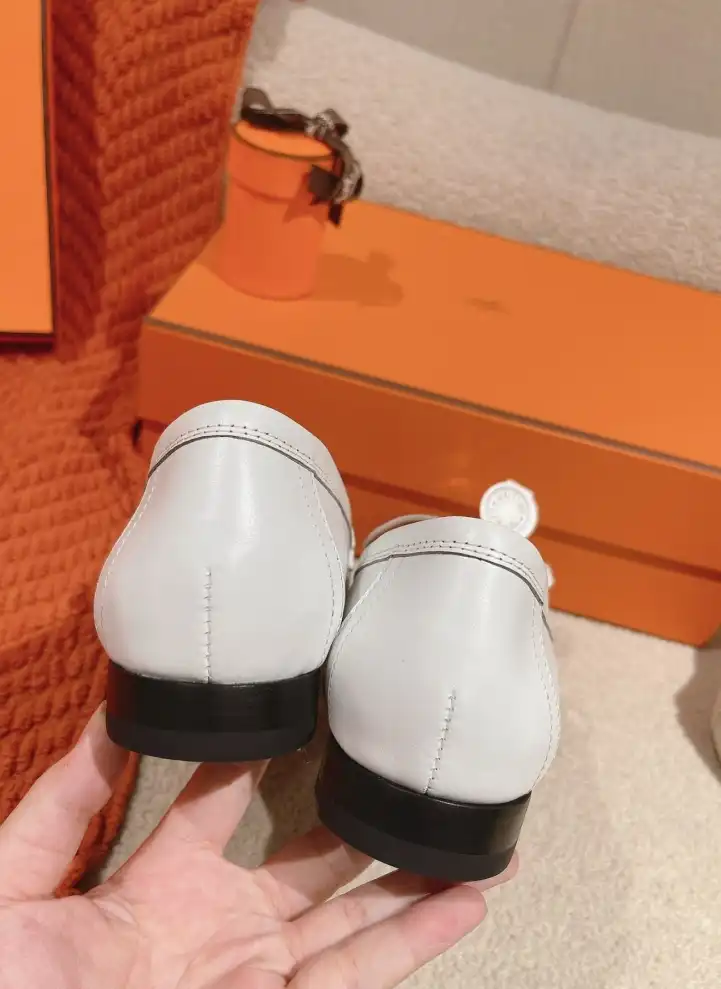 hype Hermes Leather Shoes