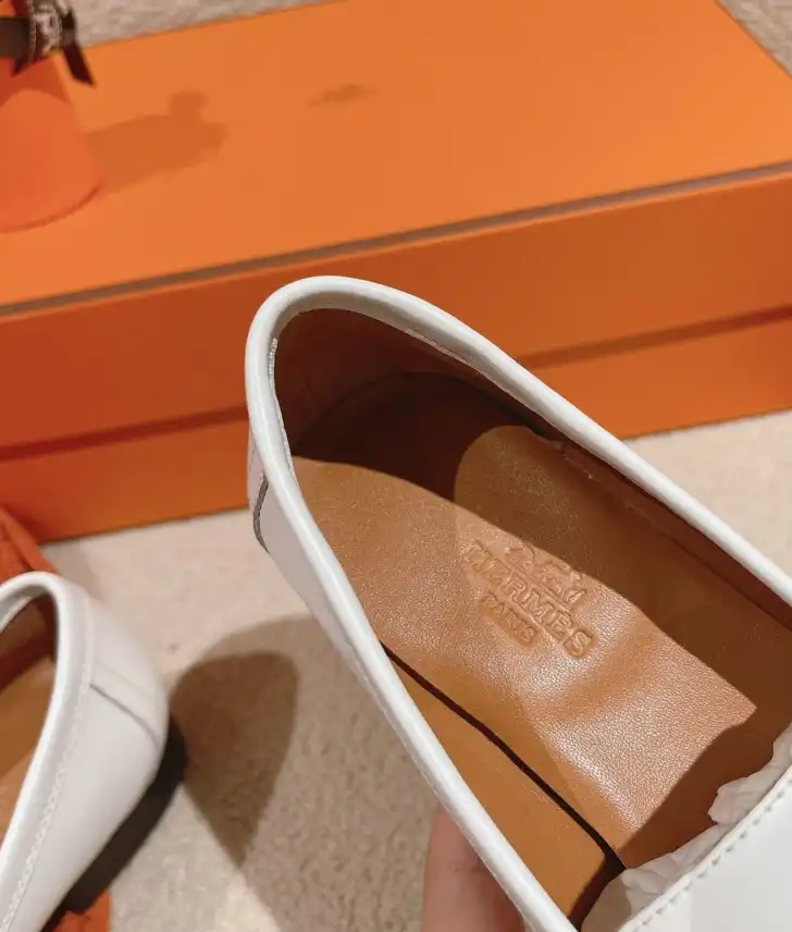 hype Hermes Leather Shoes