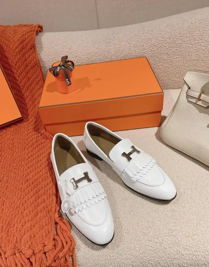 hype Hermes Leather Shoes