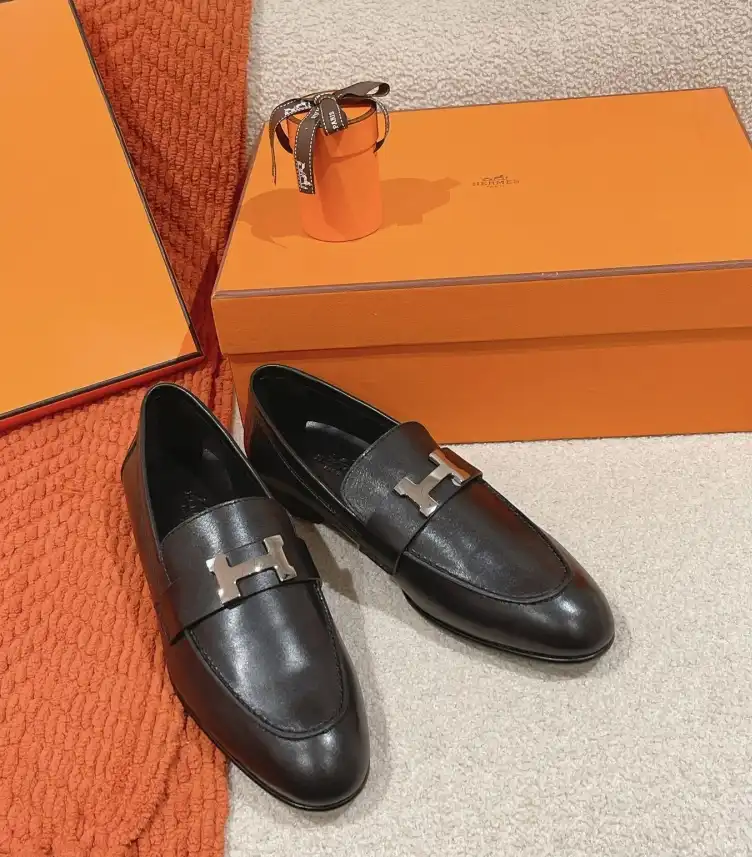 hype Hermes Leather Shoes