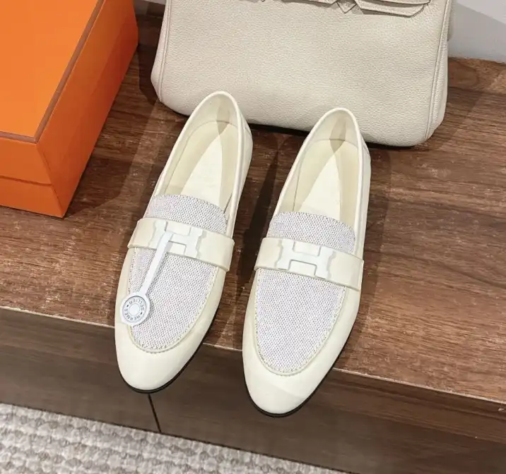 hype Hermes Leather Shoes