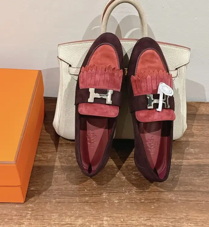 hype Hermes Leather Shoes