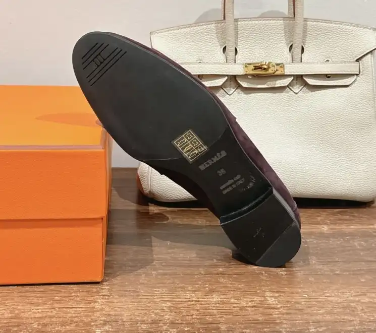 hype Hermes Leather Shoes