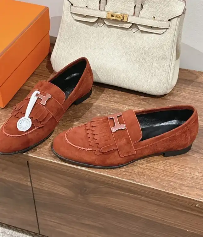 hype Hermes Leather Shoes