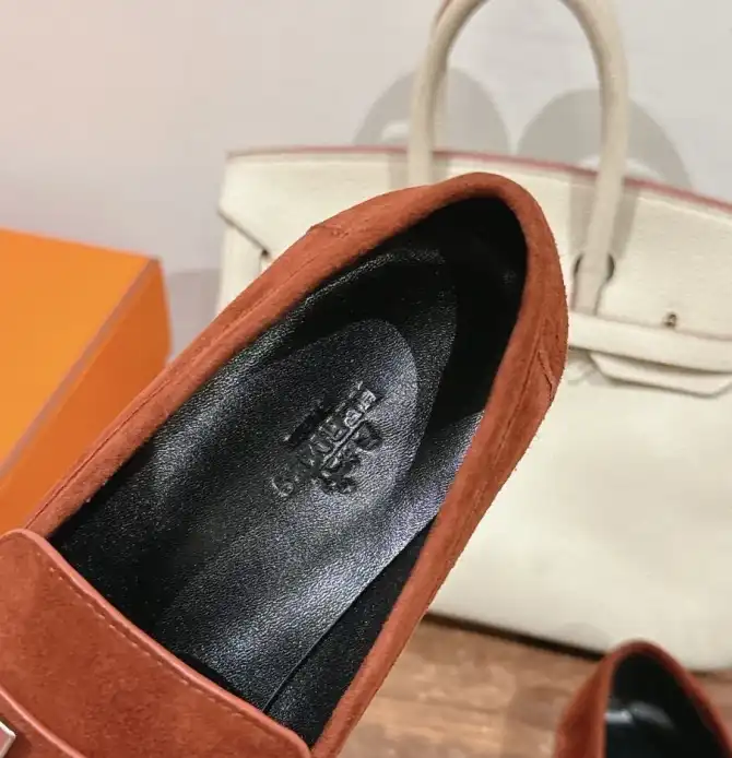 hype Hermes Leather Shoes