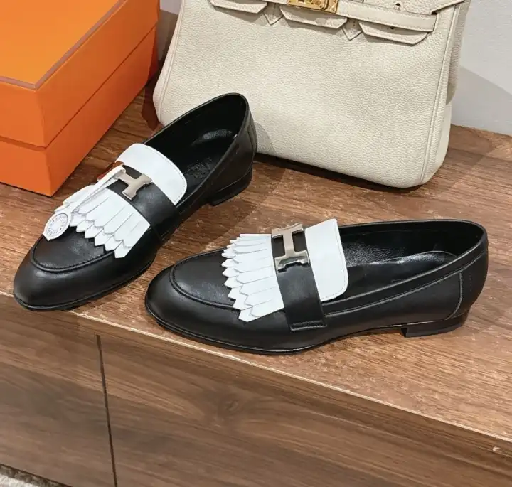 hype Hermes Leather Shoes