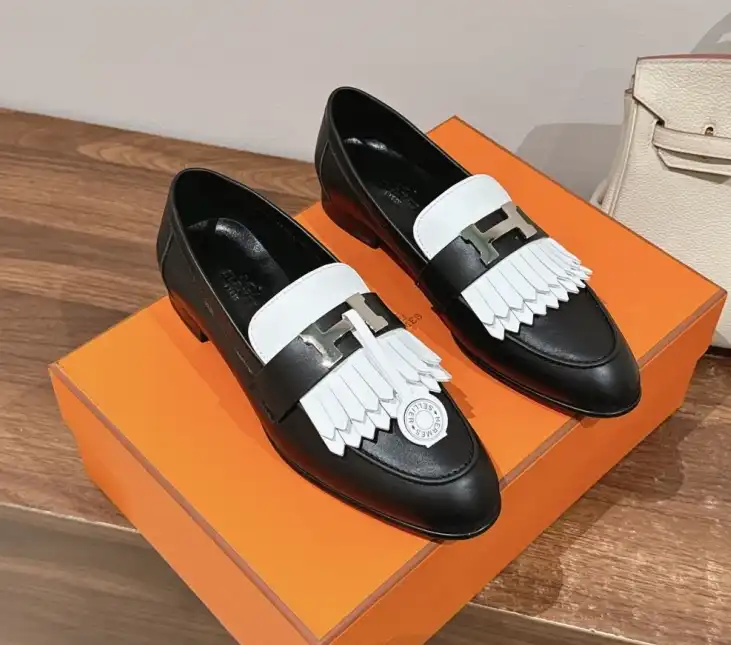 hype Hermes Leather Shoes