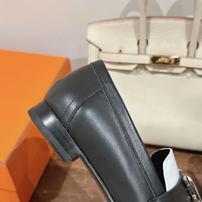 hype Hermes Leather Shoes