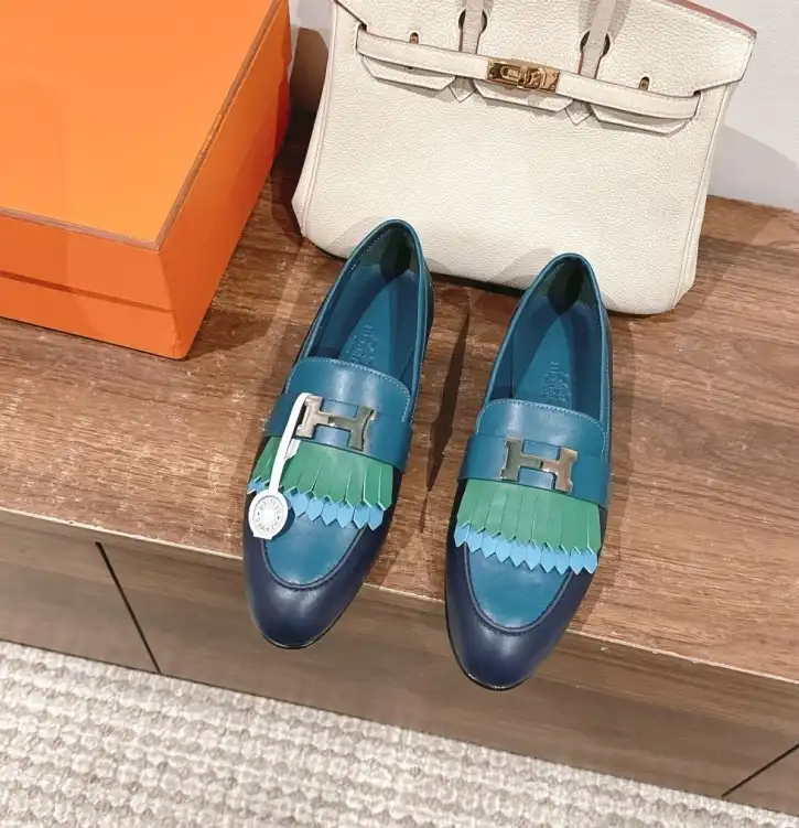 hype Hermes Leather Shoes