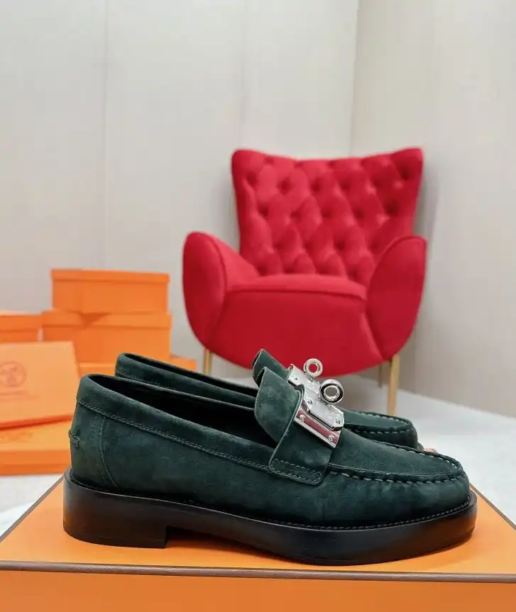 hype Hermes Leather Shoes