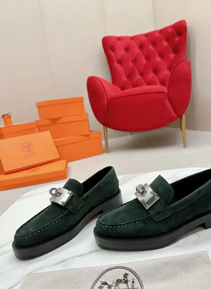 hype Hermes Leather Shoes