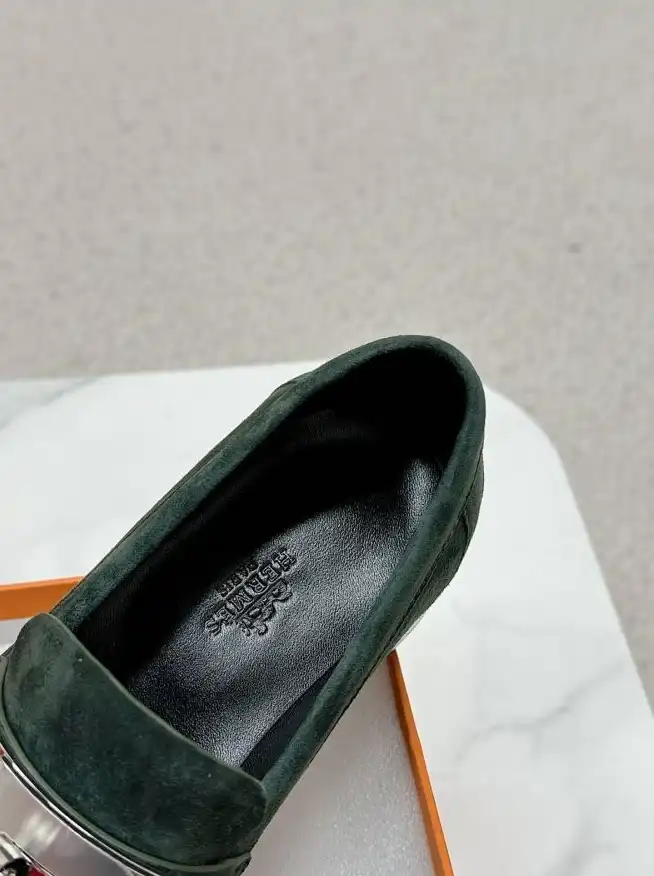 hype Hermes Leather Shoes