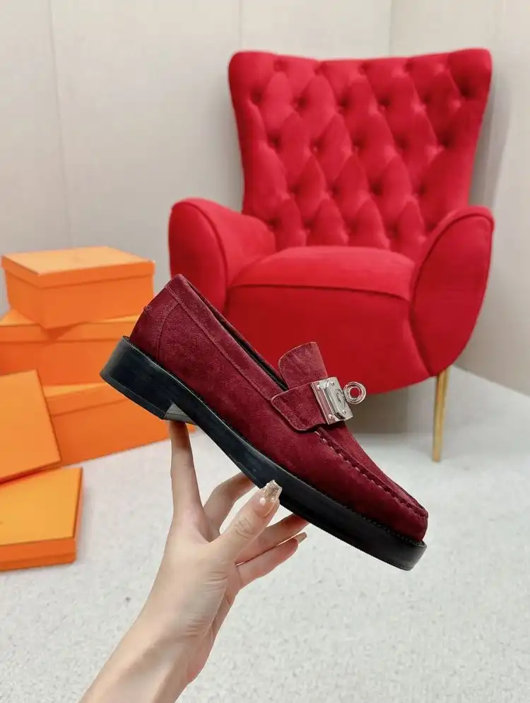 hype Hermes Leather Shoes