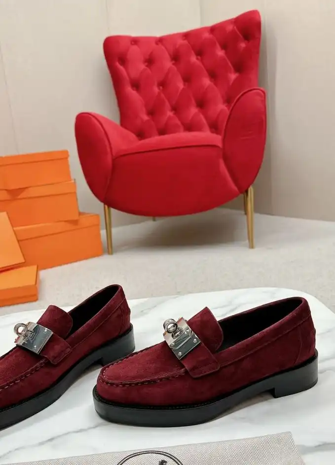 hype Hermes Leather Shoes