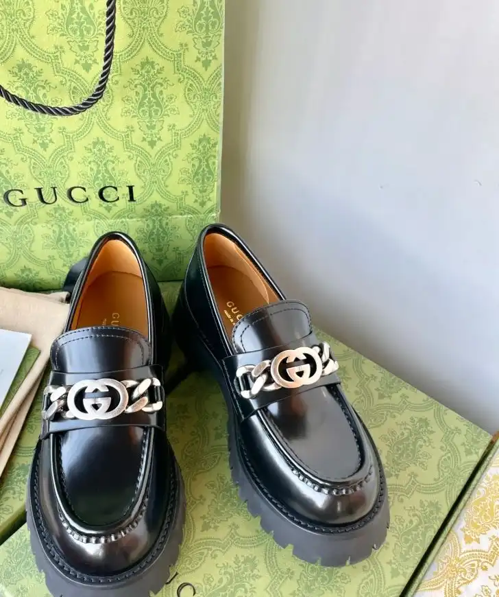 hype Gucci Leather Shoes