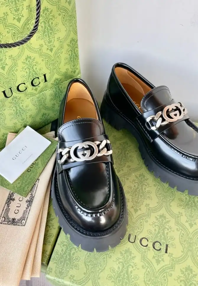 hype Gucci Leather Shoes