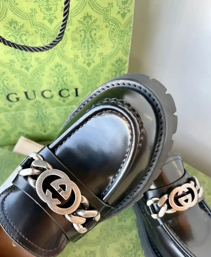 hype Gucci Leather Shoes