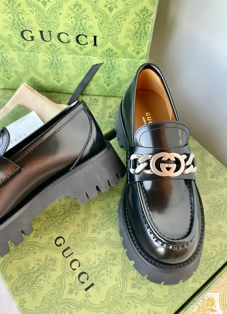 hype Gucci Leather Shoes