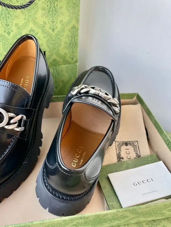 hype Gucci Leather Shoes