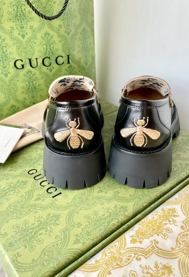 hype Gucci Leather Shoes