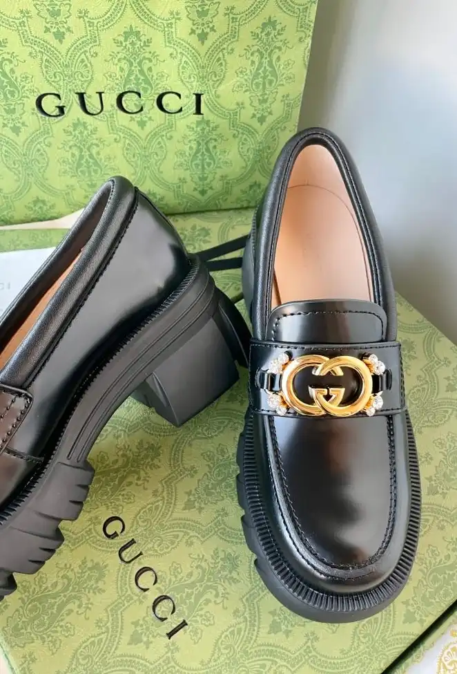 hype Gucci Leather Shoes