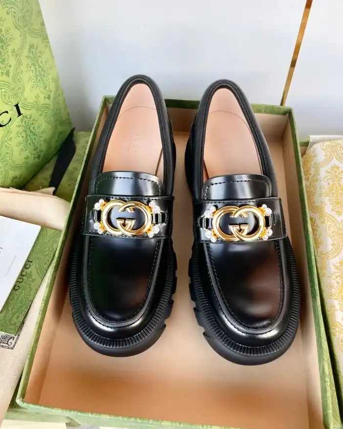 hype Gucci Leather Shoes