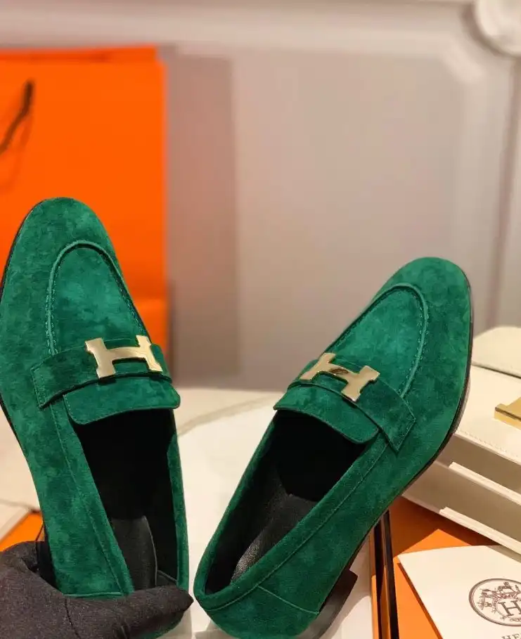 hype Hermes Leather Shoes