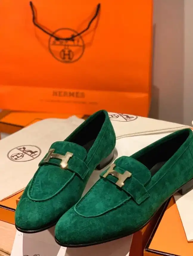 hype Hermes Leather Shoes