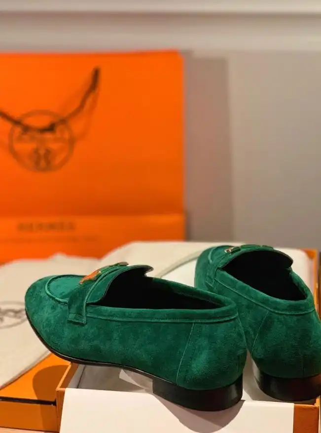 hype Hermes Leather Shoes