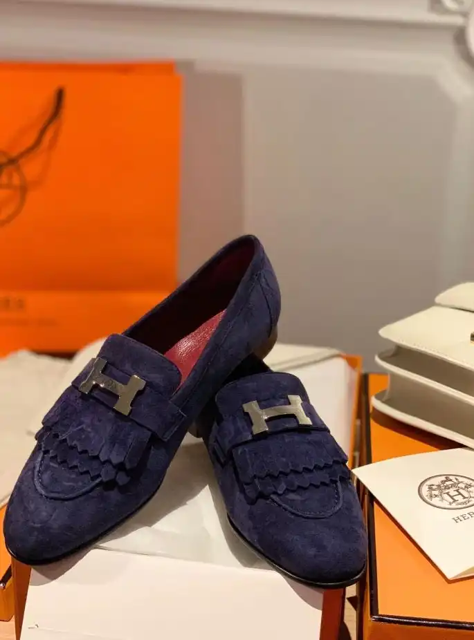 hype Hermes Leather Shoes