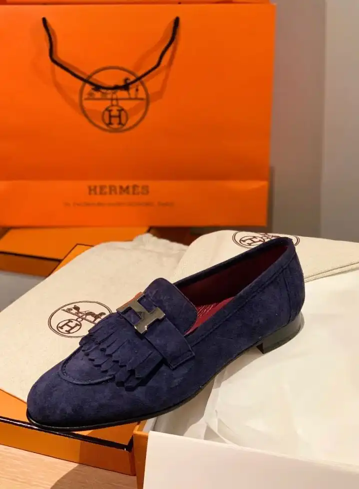 hype Hermes Leather Shoes