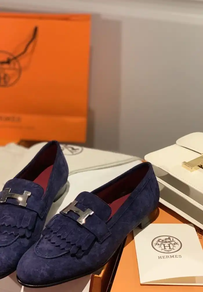 hype Hermes Leather Shoes