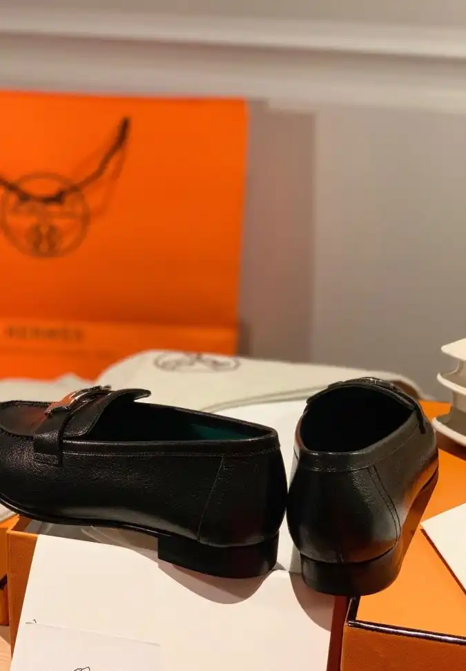 hype Hermes Leather Shoes