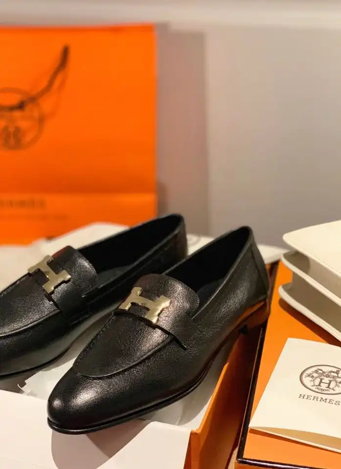 hype Hermes Leather Shoes