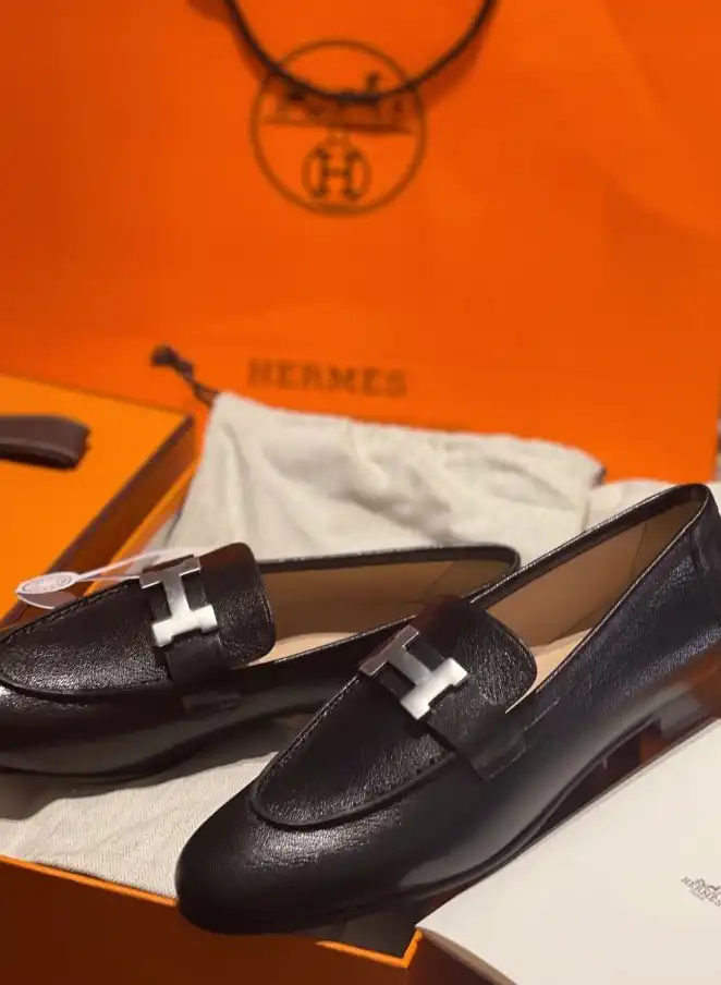 hype Hermes Leather Shoes