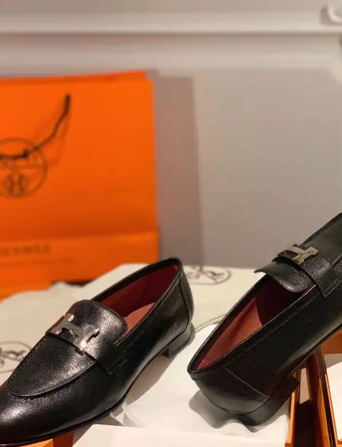 hype Hermes Leather Shoes