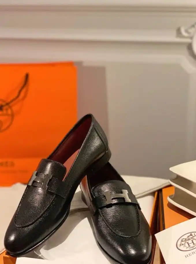 hype Hermes Leather Shoes