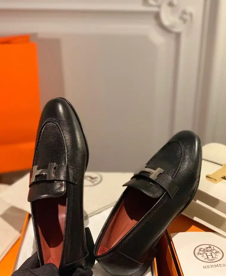 hype Hermes Leather Shoes