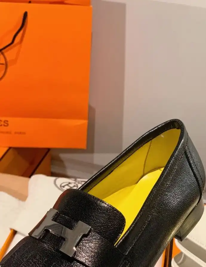 hype Hermes Leather Shoes