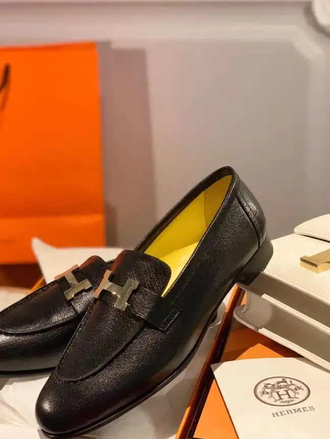 hype Hermes Leather Shoes